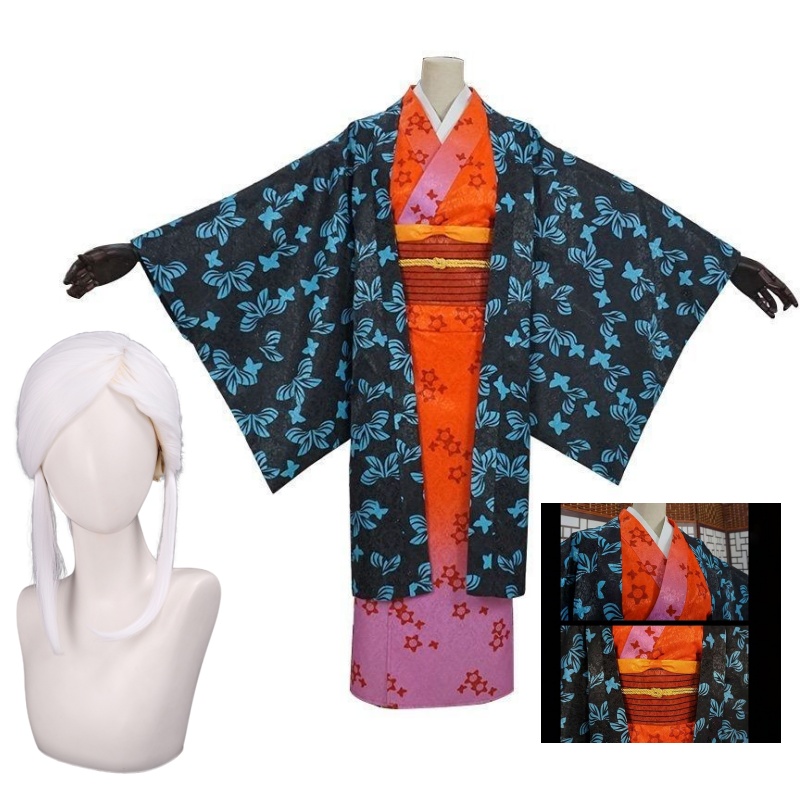 Bathrobe - Kostium Cosplay Anime Ubuyashiki Amane, Kimono