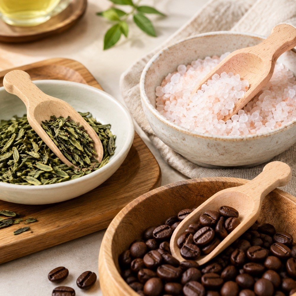 Bath Salts - 12 sztuk – przenośna drewniana łyżka