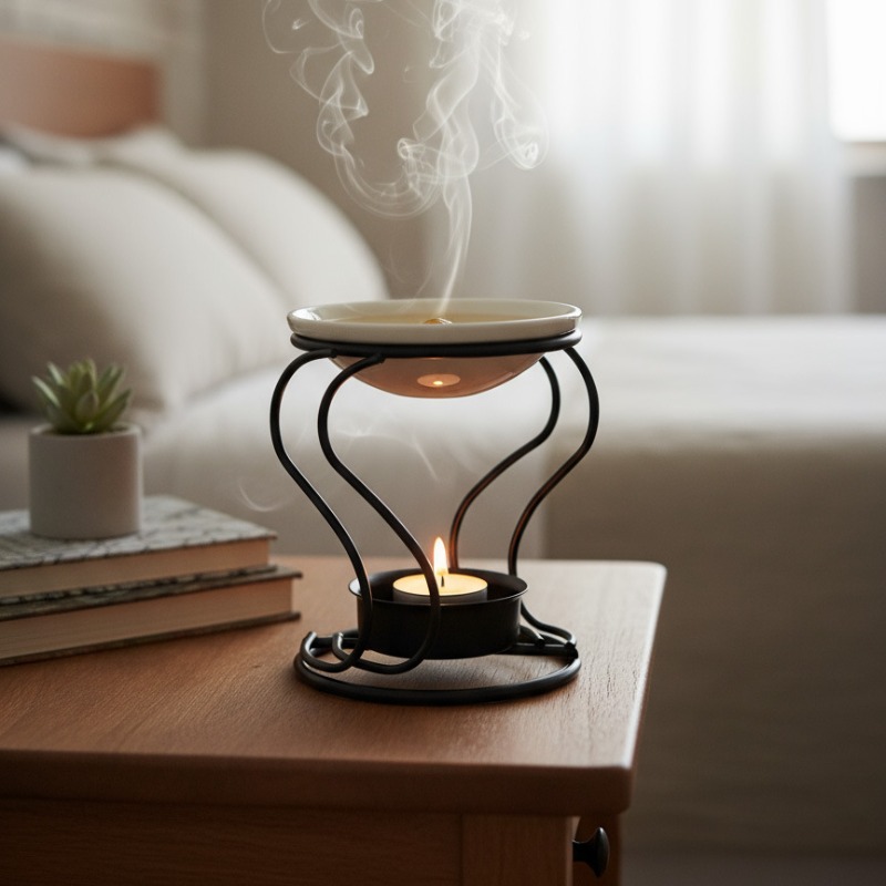 Wax Warmer - Metalowy podgrzewacz do tealightów, ceramiczny podgrzewacz